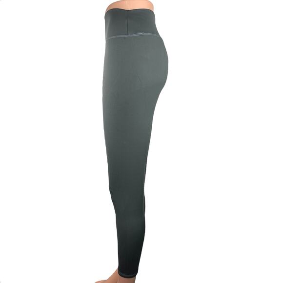 House ID Gray High Rise Pull On Cropped Yoga Running Athletic Leggings Size L - Picture 2 of 5